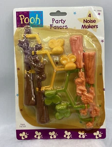 Vintage 1999 Pooh Party Favors 4 Noise Makers New No. 13005 - Picture 1 of 6