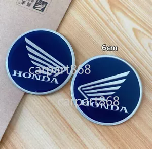 Blue 3D Honda Wing Sticker Motorcycle Racing Bike Fuel Tank Badge CB650 Decal#65 - Picture 1 of 4
