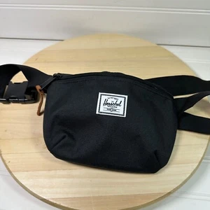 Herschel Supply Co Settlement Hip Waist Pack Solid Black Crossbody Fanny Pack - Picture 1 of 6