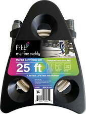 FITT Caddy Marine 25ft White Hose with Aluminum Couplings