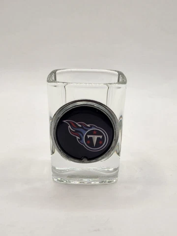 NFL Tennessee Titans 2 Ounce Clear Glass Shot Glass Cover