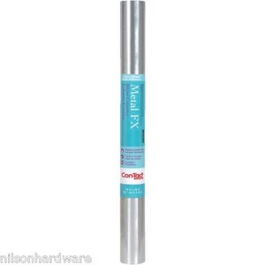 (6)- Con-Tact 18" X 6' Stainless Steel Self-Adhesive Shelf Liner 06F-C8M02-06 - Picture 1 of 1