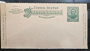 US Cut Square Sc U93, 2c green entire, Mint CV$30.00 (504C89)** - Picture 1 of 1