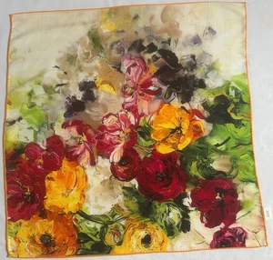 New Genuine Silk & Wool Blend Scarf With Tags 70 x 70cm - Picture 1 of 1