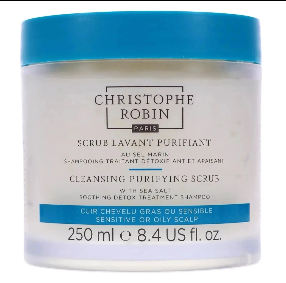 Christophe Robin Exfoliante Limpiador Purificante con Champú de Sal Marina, 8.4oz (250 Ml) Foto 1 de 1