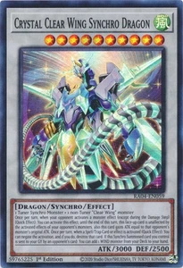Yugioh - Crystal Clear Wing Synchro Dragon *Select Rarity* RA04-EN059 (NM) - Picture 1 of 8