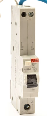 ABB 2CSR175092R3204 DS271 20A 20 AMP C20 TYPE AC C-CURVE 300mA 10kA DS271ACC20 - Image 1 of 4