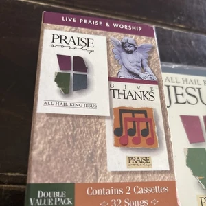 2 Cassette Tapes Live Praise And Worship 32 Songs - Picture 1 of 6