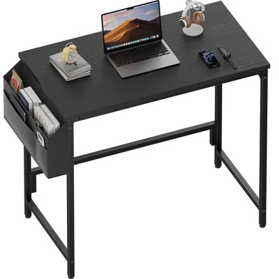 80 cm Schreibtisch mit Aufbewahrungstasche, Computertisch, Bürotisch, PC Tisch - Bild 1 von 4