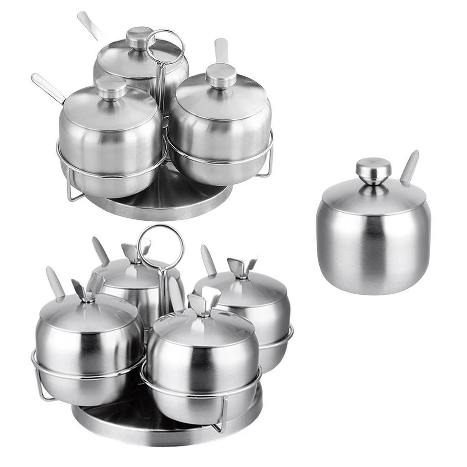 Condiment Containers made of Stainless Steel Material, Condiment Containers with - Image 1 of 1
