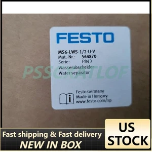 US FREE TAX New Festo MS6-LWS-1/2-U-V 564870 Water separator - Picture 1 of 4