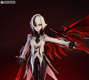 Handbemalter Arlecchino - Genshin Anime | 3D gedruckte Figur | 12k Auflösung Nr - Bild 1 von 4