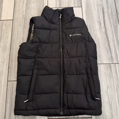 Boys Columbia Sportswear Company Omni Heat Black Puffer Vest Size Small 8 - Image 1 of 4