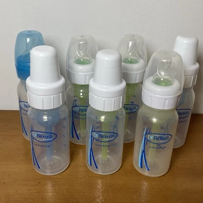 Dr Brown’s Natural Flow Anti Cólicos Biberones Plástico Pequeño 5oz Lote de 7 Foto 1 de 2