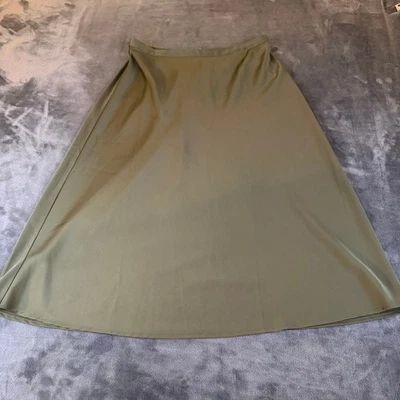 J. Crew Olive Green Skirt A-Line Elastic Waist Womens Size Small 29" - Image 1 of 4