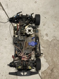 Vintage Tamiya TG10 MK2 1/10 Nitro Touring Car Chassis For Parts Repairs - Picture 1 of 6