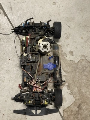 Vintage Tamiya TG10 MK2 1/10 Nitro Touring Car Chassis For Parts Repairs - Image 1 of 4