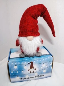 Gnomo de Navidad Nórdico Fieltro Rojo Decoración Festiva ¡¡NUEVO EN CAJA!!! - Imagen 1 de 7
