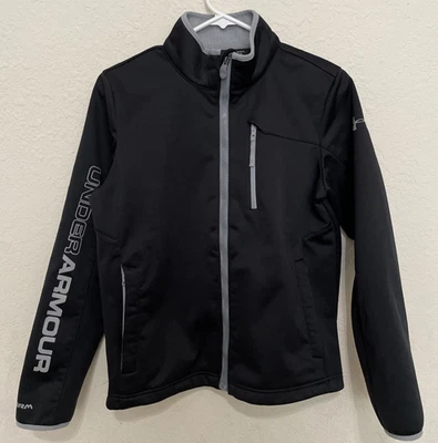 Chaqueta Under Armour Juvenil Talla XL Cremallera Completa Negra Infrarrojo Coldgear Foto 1 de 4