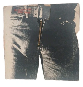 The rolling stones sticky fingers Real Zipper Andy Warhol LP '71  - Picture 1 of 7