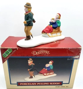 Lemax 1995 "Trineo de tracción" Dickensvale Christmas Village retirado #53141 - Imagen 1 de 12