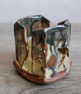 Pinto Studio Keramik Jamaika Tropfglasur Teelicht Kerzenhalter - Bild 1 von 8