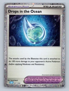 Pokemon TCG Trading Card Game Classic #021/034 Drops in the Ocean Cosmic Holo - Picture 1 of 2
