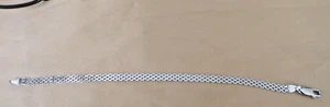 14 KT White Foxtail 7 Inch Chain Bracelet 3 Grams Claw Closure - Picture 1 of 7