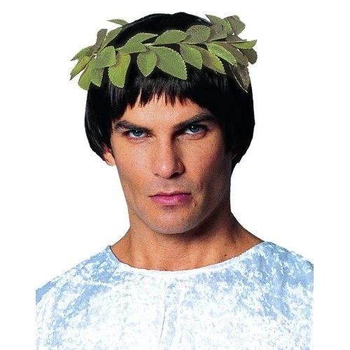 РИМСКАЯ ГРЕЧЕСКАЯ БОГИНЯ АФИНА ЗЕЛЕНЫЙ ЗОЛОТОЙ ЛАВРОВЫЙ ЛИСТ КОСТЮМ ВЕНОК ГОЛОВНОЙ УБОР КОРОНА - Изображение 1 из 1