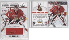 2012-13 Panini Limited Crease Cleaners Materials /99 Craig Anderson #CC-CA