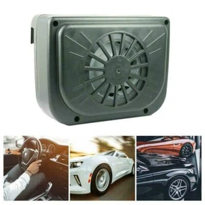 Solar Power Car Window Fan Cooler Auto Ventilator Vehicle NEW Vent Air New - Picture 1 of 10