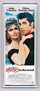 GREASE movie poster LARGE FRIDGE MAGNET 'B' - John Travolta - Olivia Newton-John - Foto 1 di 1