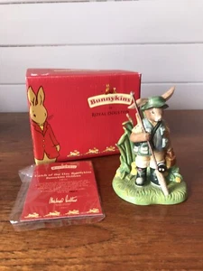 Rare Royal Doulton Porcelain Bunnykins Catch Of The Day Figurine Ltd Ed Boxed - Picture 1 of 9