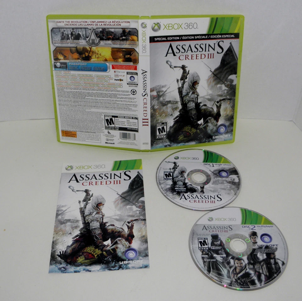 Assassin's Creed III special edition (Microsoft Xbox 360, 2012) - Image 1 of 1