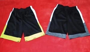 Boys - Garanimals 365 Kids Black/Green & Black/Gray Shorts - 2 Pc Lot - Sz 7 - Picture 1 of 5