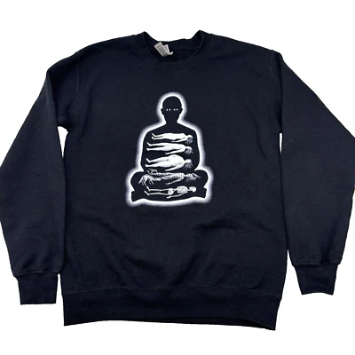 Pullover Gildan pequeño estampado gráfico Stages of Decomposition negro mezcla pesada Foto 1 de 4