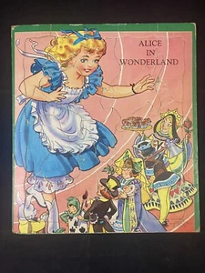 Alice In Wonderland Saalfield Vintage 1951 Frame Tray Puzzle HTF Rare - Picture 1 of 11