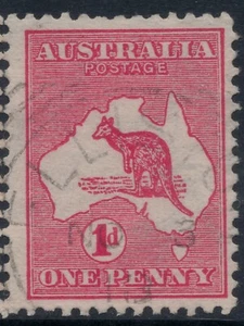 South Australia 1d Kangaroo *ELLISTON* SQUARE CIRCLE CANCEL SA POSTMARK DIE1 ROO - Picture 1 of 2