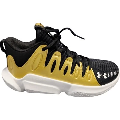 Zapatos de baloncesto Under Armour Flow Breakthru 4 6,5 para mujer negros dorados 3026641-001 Foto 1 de 4