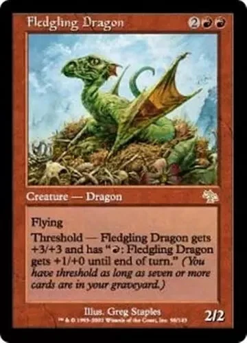FLEDGLING DRAGON Judgment MTG Red Creature — Dragon RARE - Image 1 of 1