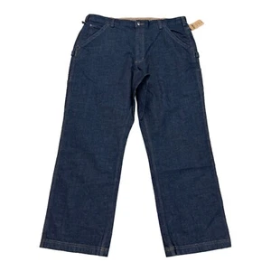 Duluth Trading Cargo Jeans Men 40x32 Blue Carpenter Utility Work Pants NWT - Picture 1 of 11