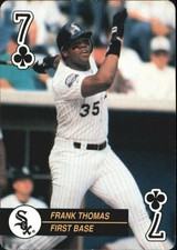 1992 U.S. Playing Cards All-Stars Baseball Card #7C Frank Thomas 