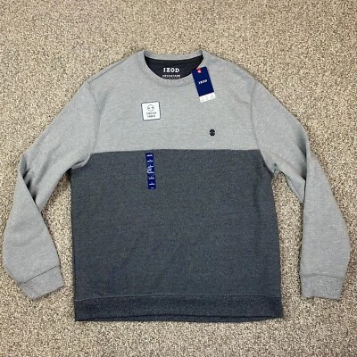 Sudadera Izod Advantage Performance Para Hombre Grande Gris Manga Larga Elastizada Nueva Con Etiquetas Foto 1 de 4