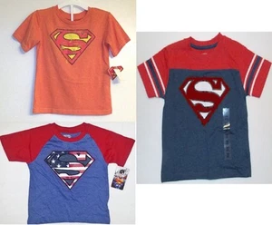 DC Comics Superman Toddler Boys T-Shirts 2 to Choose Sizes 2T, 3T, 4T and 5T NWT - Picture 1 of 4