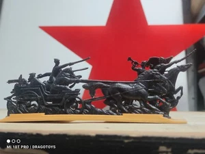 VINTAGE RUSSIAN REVOLUTION SOLDIERS LOT CIVIL WAR SET TOYS PLASTIC USSR CCCP - Picture 1 of 24