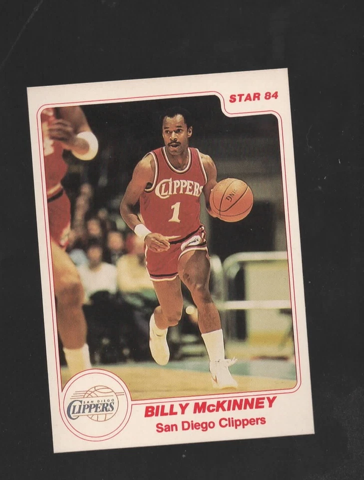 1983-84 STAR Basketball #128 BILLY McKINNEY NICE* NM San Diego Clippers - Image 1 of 3