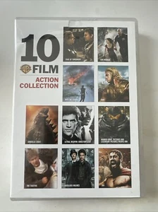 Warner Brothers 10-Film Action Collection (DVD) Lethal Weapon Troy 300 Godzilla - Foto 1 di 2