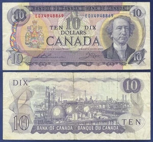 CANADA 10 DOLLARS 1973 Thiessen & Crow PREFIX EDX REPLACEMENT - Picture 1 of 1