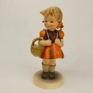 Hummel School Girl Figurine TM 5 Girl with Basket and Backpack #81/0 ABJW6 - Picture 1 of 14