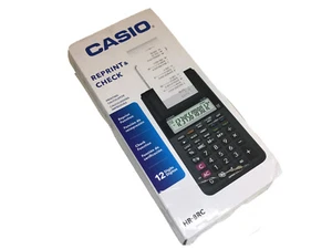 CASIO HR-8RC-BK Reprint & Check Printing Calculator - New - Picture 1 of 4